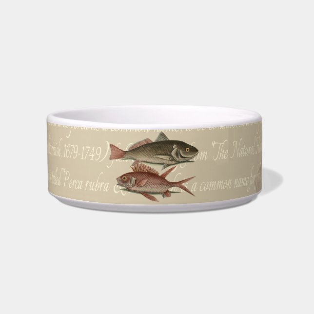 Tigela Peixe Red Perch Pescador Art (Frente)