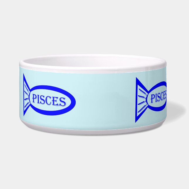 Tigela Peixes - Sinal de Estrela - Pet Bowl (Frente)