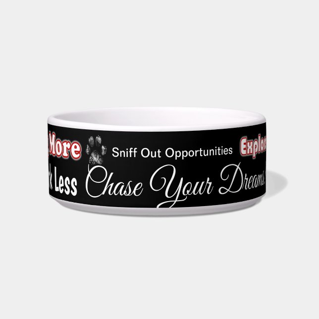 Tigela Pensa em PAWsitive Dog Bowl (Frente)