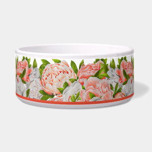 Tigela Peônias cortadas em uma Salad Bowl