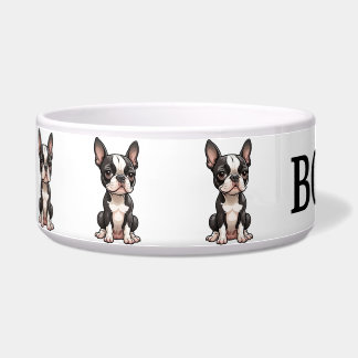 Tigela Personalizada de Boston Terrier Fofa