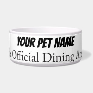 Tigela personalizada moderna para animais de estim