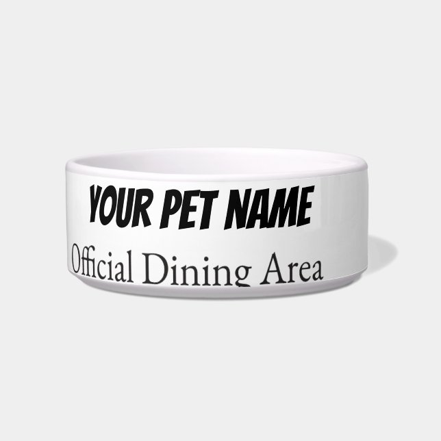 Tigela personalizada moderna para animais de estim (Frente)