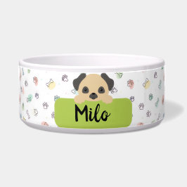 Tigela personalizada para animais de desenho anima