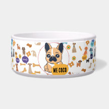 Tigela personalizada para Bulldog Francês – Design