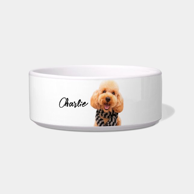 Tigela Personalizada Para Cachorro Com Foto E Nome (Frente)