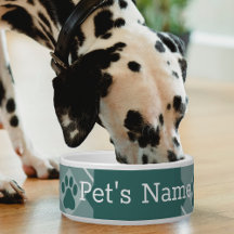 Tigela Personalizada para Cachorro com Pegada na X