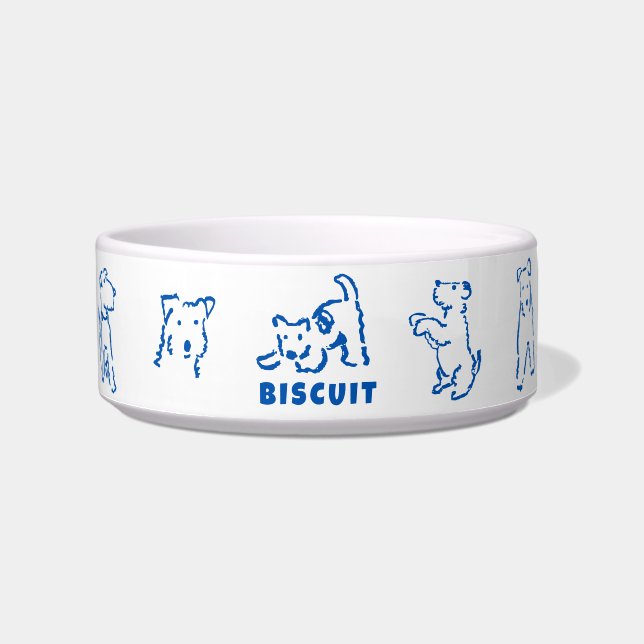Tigela Personalizada para Cachorro Fox Terrier (Frente)