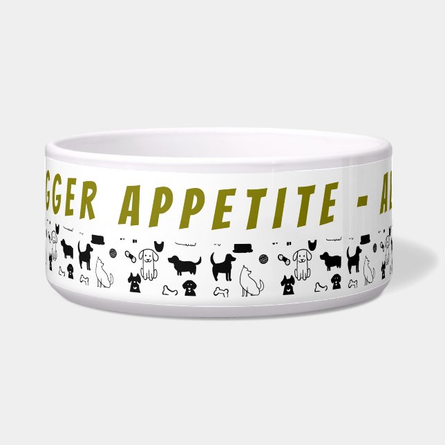 Tigela Personalizada para Cães Grandes e Divertida (Frente)
