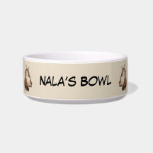 Tigela Personalizada para Gato Maine Coon - Nome P