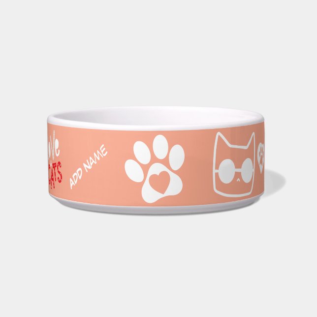 Tigela Personalizada para Gatos - Presente Persona (Frente)
