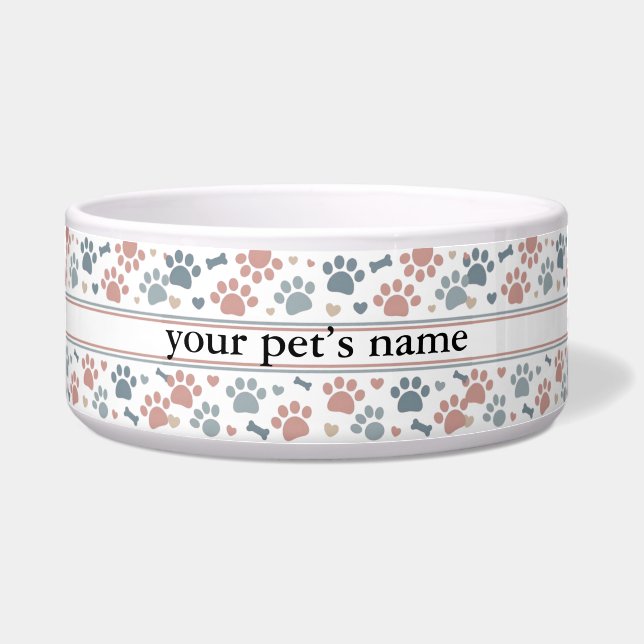 Tigela Personalizada para Pet | Prato de Comida pa (Frente)