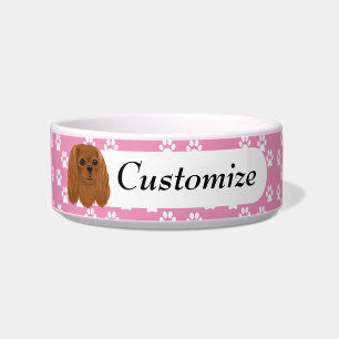 Tigela Personalizado Ruby Cavalier King Charles Spaniel  