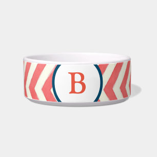 Tigela Personalizado, vermelho xadrez, azul branco