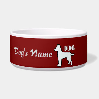 Tigela Personalizar logotipo DOG Dk Red Large Dog