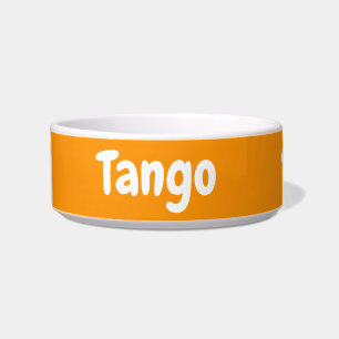 Tigela Personalizar o nome do seu cão - Pintel laranja p