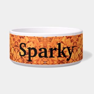 Tigela Personalizar Pet Comida Bowl - Cheese Snacks