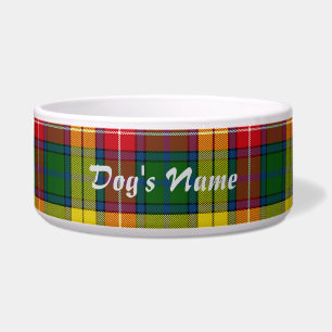Tigela Personalizar Xadrez Verde Amarelo Cachorro Grande