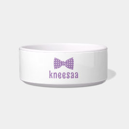 Tigela Personalize! Nome do Pet Laço Feminino