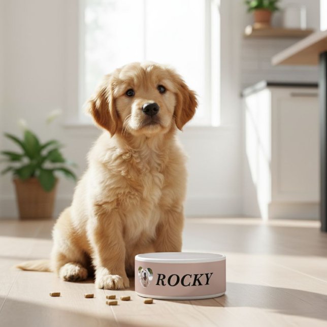 Tigela Personalized dog bowl with pet photo + name    (Criador carregado)