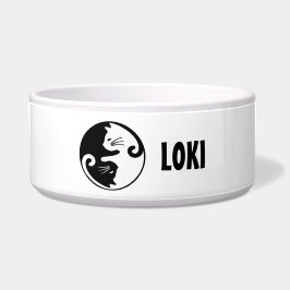 Tigela Personalized Ying Yang Cat