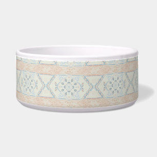 Tigela Pêssego + Azulejo de marcador de nuvens e Design d