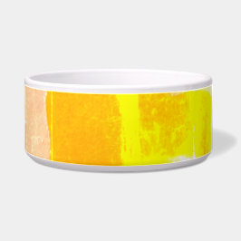 Tigela Pêssego de Xadrez Amarelo