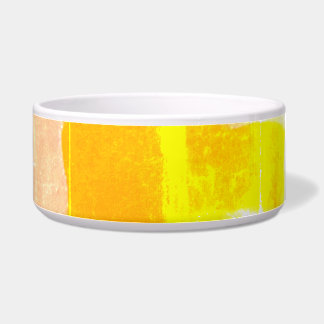 Tigela Pêssego de Xadrez Amarelo