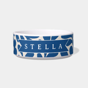 Tigela Pessoalizado Floral Folclórico Azul Nórdico Person