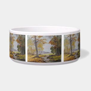 Tigela Pet Bowl Ann Hayes Painting Forest Stream