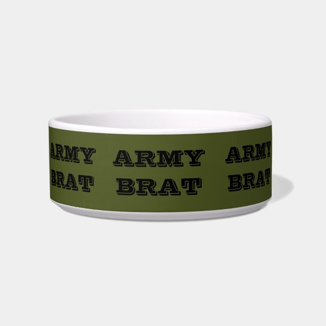 Tigela Pet Bowl Army Brat (Frente)