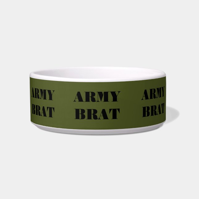 Tigela Pet Bowl Army Brat (Frente)