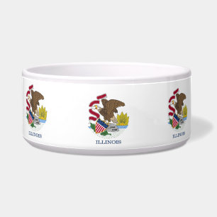 Tigela Pet Bowl, Bandeira do Estado de Illinois