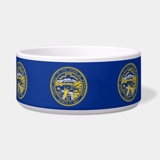 Tigela Pet Bowl, Bandeira do Estado de Nebraska (Esquerda)
