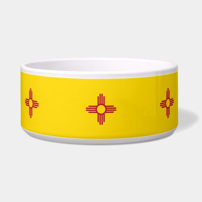 Tigela Pet Bowl, Bandeira do Estado do Novo México (Esquerda)