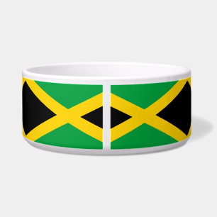 Tigela Pet Bowl, Bandeira jamaicana (Cães/Gatos)