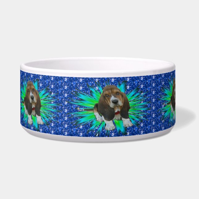 Tigela Pet Bowl Basset Sheldon (Esquerda)