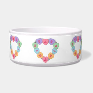 Tigela Pet Bowl Candy Love Hearts