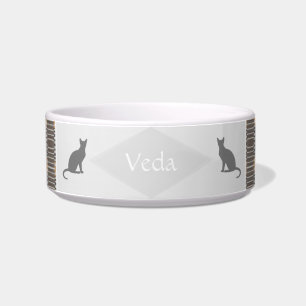 Tigela Pet Bowl Cerâmica com Padrão - HAMbWG