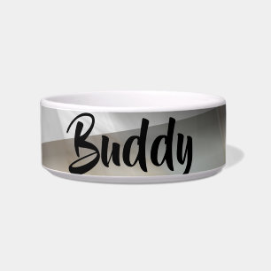 Tigela Pet Bowl Cerâmica Trend Abstrato Sandy Tornado Bei