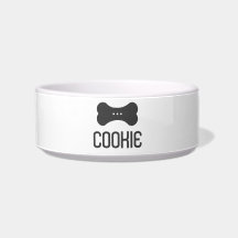 Pet Bowl (Cinza-sombra) Cerâmica Personalizada