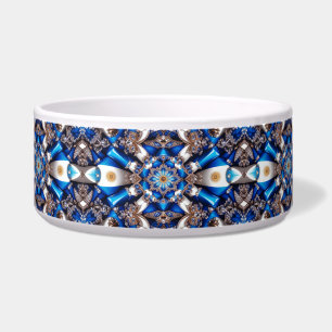 Tigela Pet Bowl com cores argentinas Design abstrato