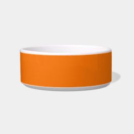 Tigela Pet Bowl com fundo laranja brilhante