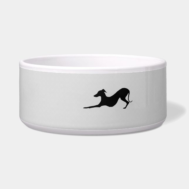 Tigela Pet Bowl com Greyhound italiano (Frente)