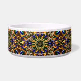 Tigela Pet Bowl com o Brasil Cores Abstrato Design