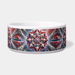 Tigela Pet Bowl com o design abstrato das cores da Norueg