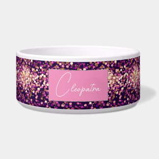 Tigela Pet Bowl, cor-de-rosa personalizado