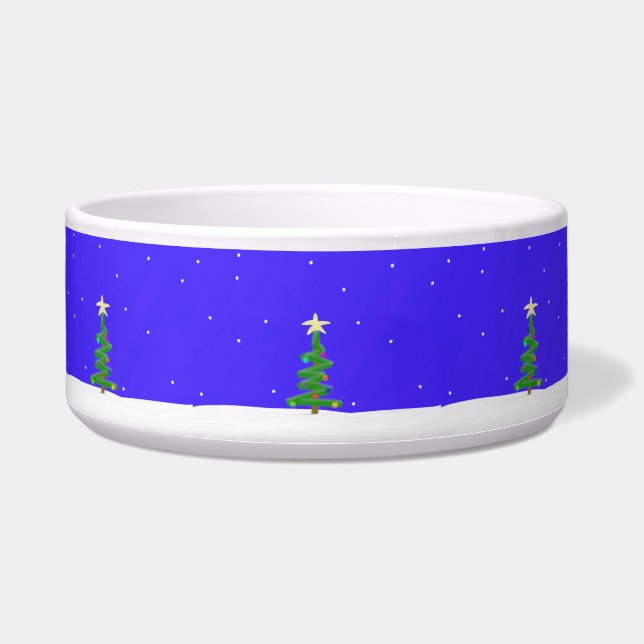Tigela Pet Bowl da Árvore de Natal (Frente)