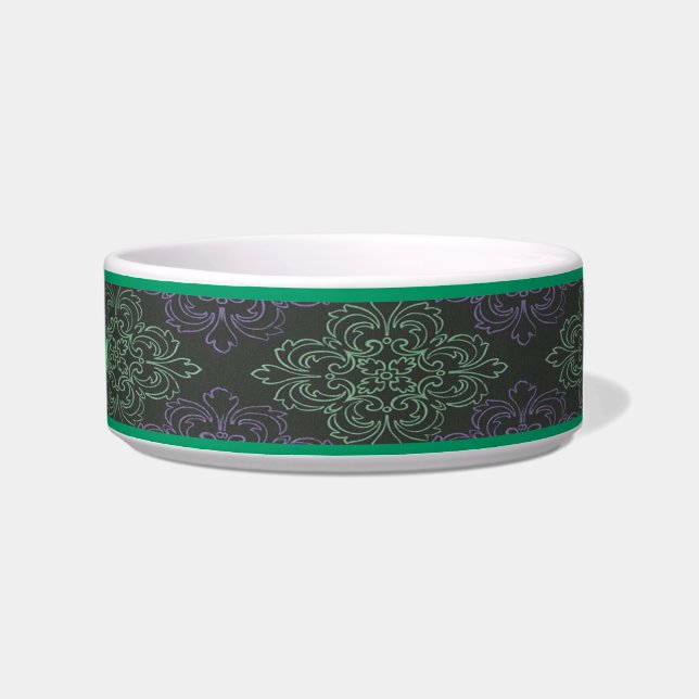 Tigela Pet Bowl de Arte Floral Personalizada (Direita)