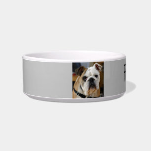 Tigela Pet Bowl de Cão Personalizado de Fotografia e Nom